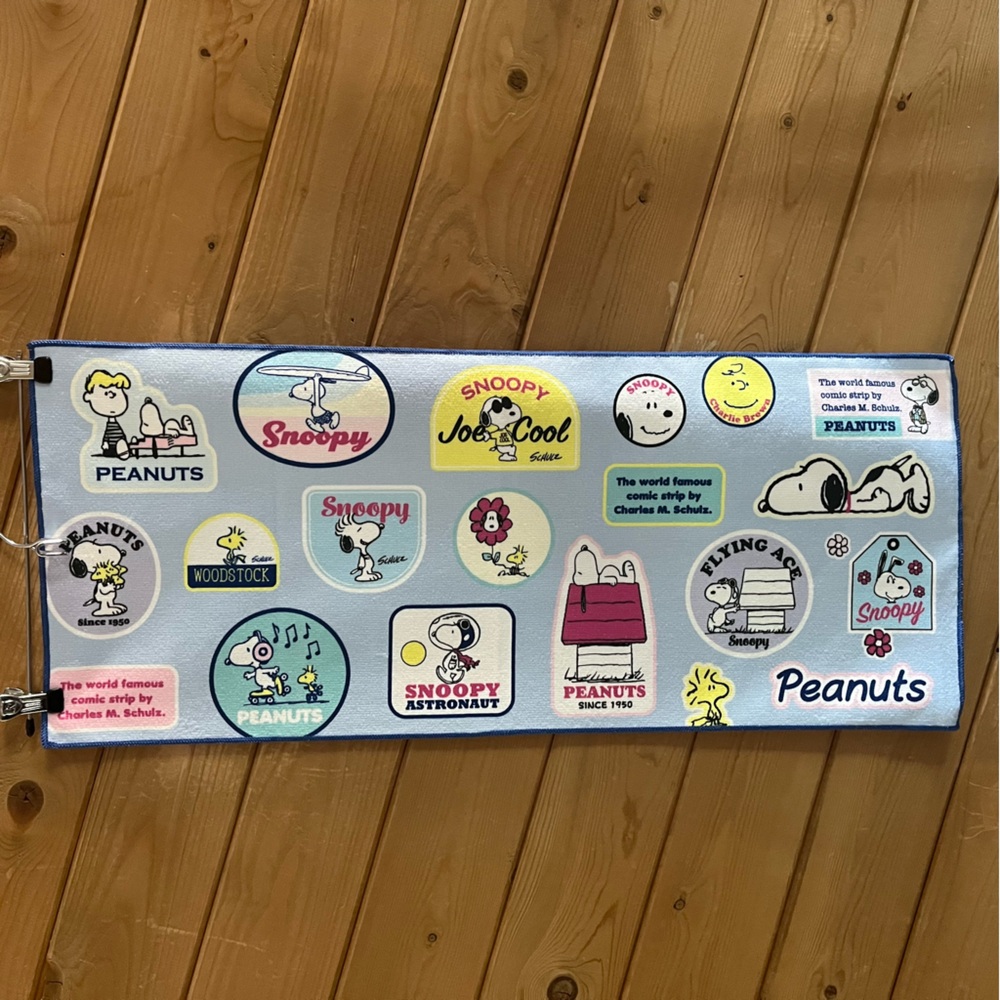 Snoopy Peanuts Charlie Brown Blue Microfiber Face Hand Towel NEW